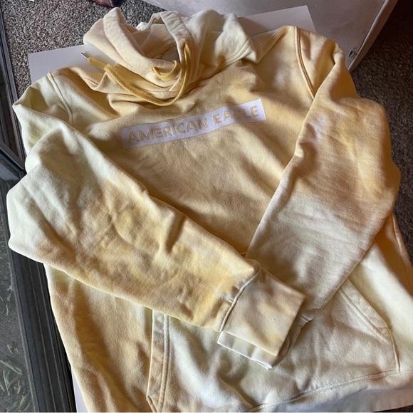 🔴 american eagle hoodie tie dye yellow - Picture 2 of 5